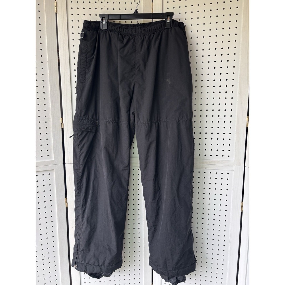 White Sierra Adult XL Waterproof Fleece Lined Outdoor Snowpants Nylon Snow Black
